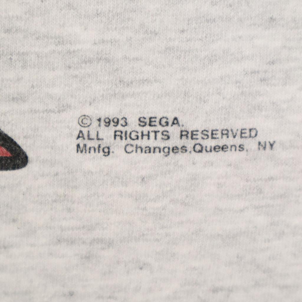 anbil 90s Old USA made movies Sonic the Hedgehog Sega Short sleeve Single stitch double-sided print movie T-shirt Kid's Used