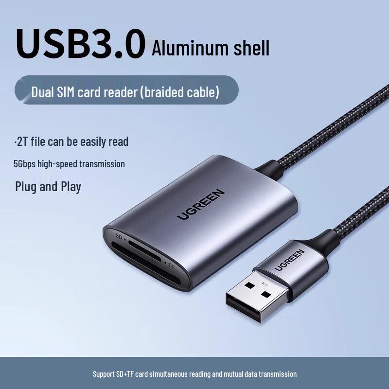 UGREEN CM401 USB-C SD/TF Dual Card Reader