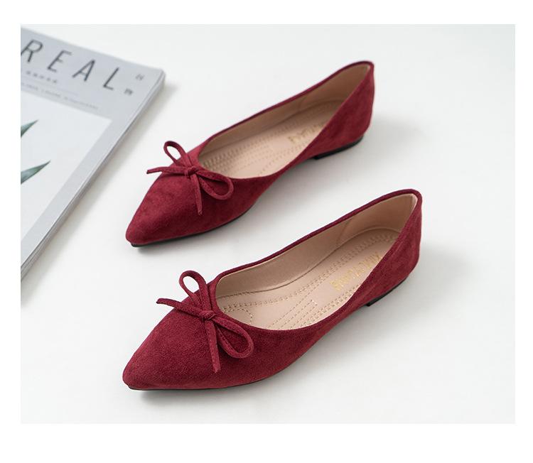 

Модные элегантные балетки с леопардовым принтом и бантом, женские, больших размеров 40-43, кроссовки, женские лоферы, замшевые мокасины с острым носком 4.5 вино красного