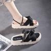 Outdoor Open Toe Woman Shoes Platform Sandals for Women Asian Size Comfortable and Elegant Luxury 2025 Summer Footwear On Sale