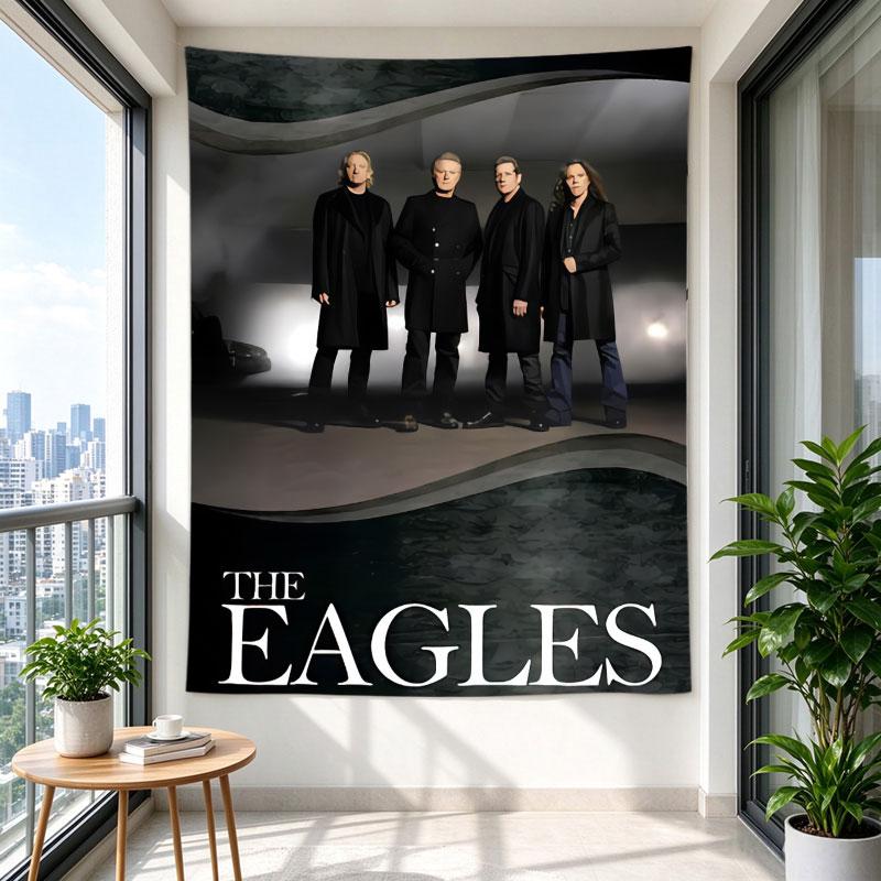 Die Eagles Band Schwarze Mäntel Düstere Gruppe Poster Kunst