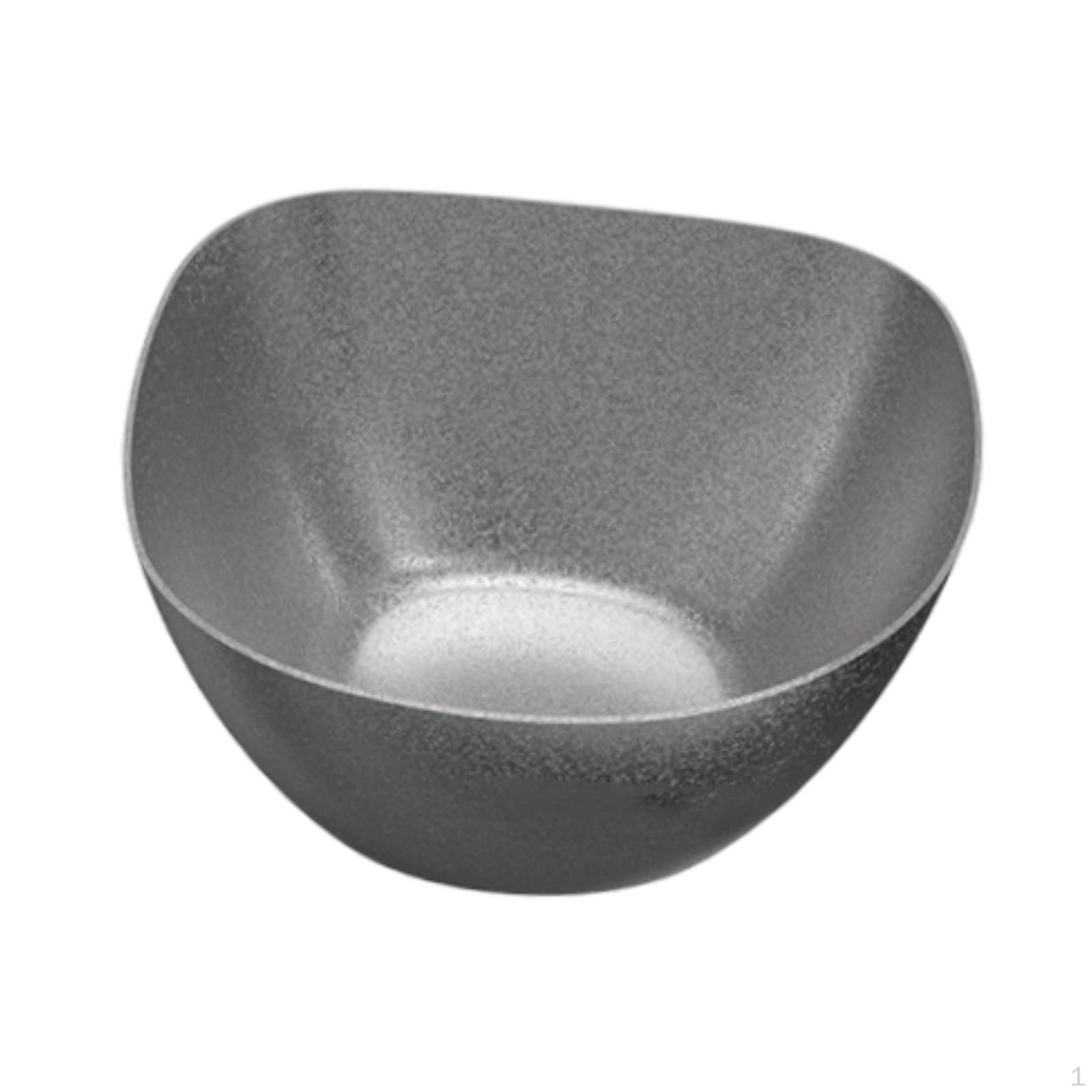 

Stainless Steel Square Sauce Dish Reusable Lightweight Multifunction Small Prep Bowl Serving
