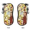 Lovely Curious George African monkey Anime Glasses Case Waterproof Box  Sunglasses Storage Box Anti-Pressure Glasses Box