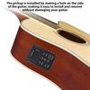 Acoustic Guitar Pickup EQ 4-Band Equalizer BASS/MIDDLE/TREBLE/PRES Pickup LCD for Folk Classical Guitar Accessories EQ-4T