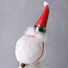 Pet Christmas Hat Cats Red Xmas Hat Santa Hat with Glittery Polka Dots for Cats And Dogs Festive Dress-up Photo Prop