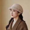 New Autumn and Winter Woolen Mother Hat Women's French Elegant Retro Equestrian Hat Outdoor Travel Warm Felt Hat