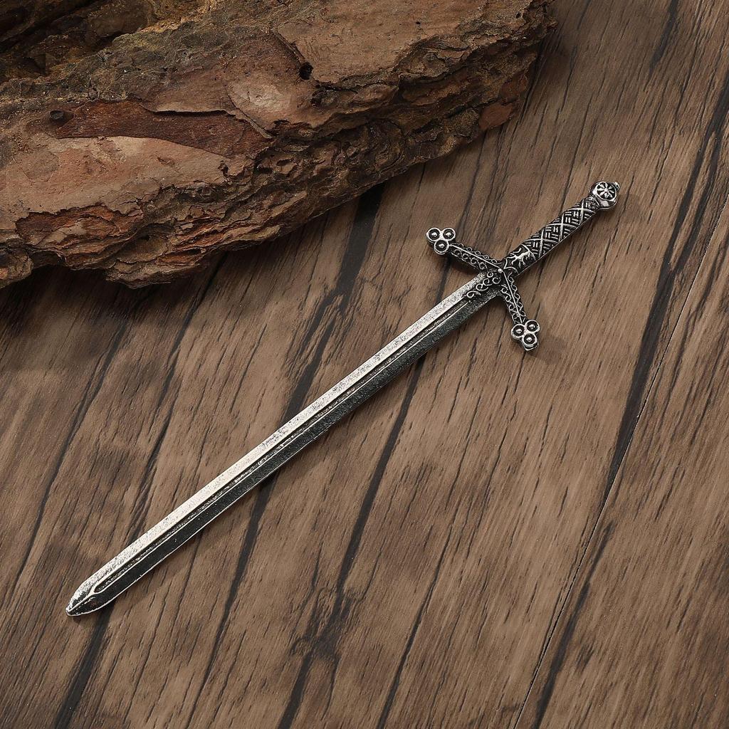 Retro Viking-Style Sword Hairpin - Trendy Party Jewelry