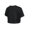 Nike Crop Tops Women's Black Crew Neck Moderate (Unisex) Crop Tops DM6745 010