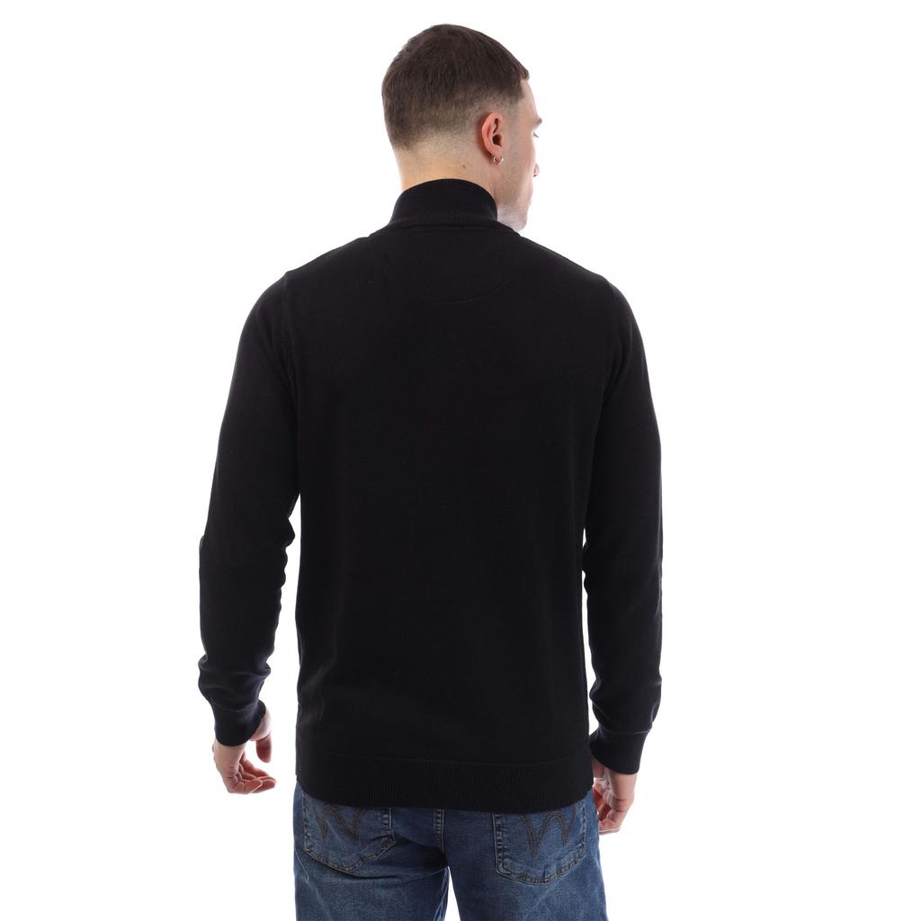 Weekend Offender Mens Paraguay Knitted Quarter Zip Sweatshirt
