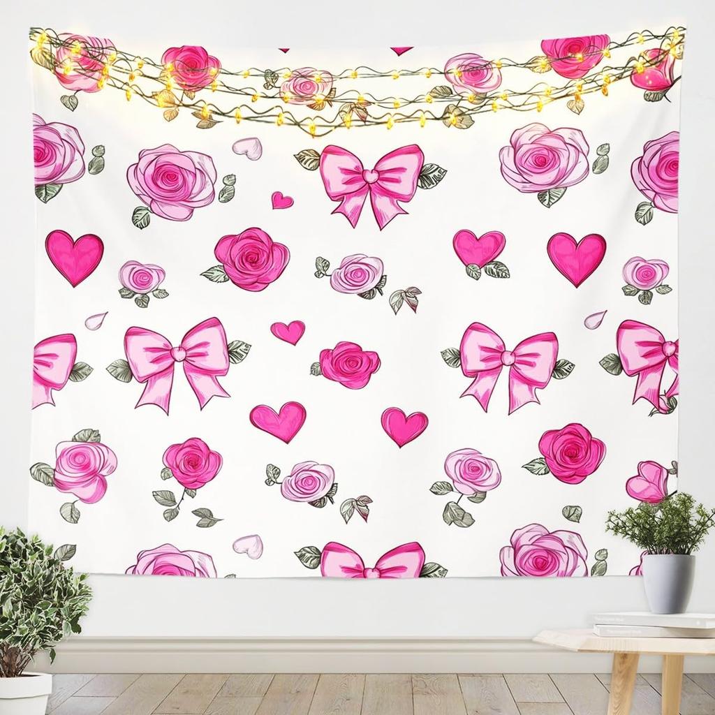 Sugar Skull tapestry For Kids Adults Room Decor,Purple Rose Flowers Tapestries Goth Skull Tapestry Wall Hanging Skeleton Bones
