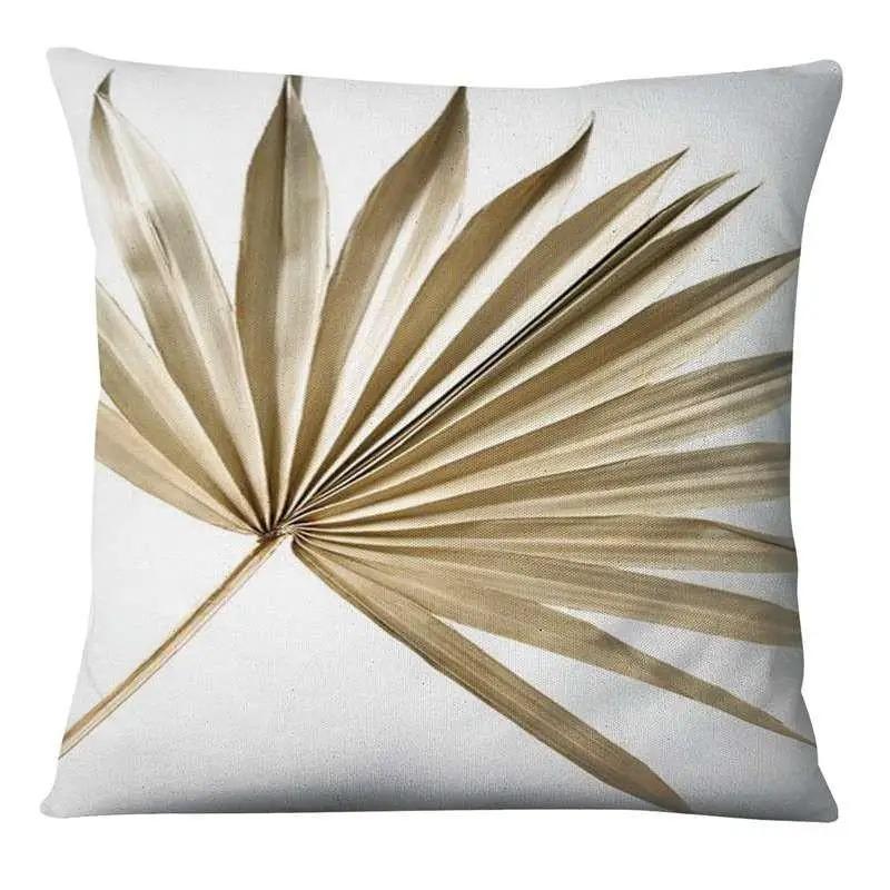 45X45 Cm Tropical Leaves Home Decor Green Pattern Cushion Cover Living Room Sofa Cushion Cover