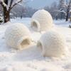Modellino Igloo Scala Ridotta Arredo Ufficio Casa Simulada Ornamento Foto Albero di Natale per Camera da Letto Plastica Figure Fattoria
