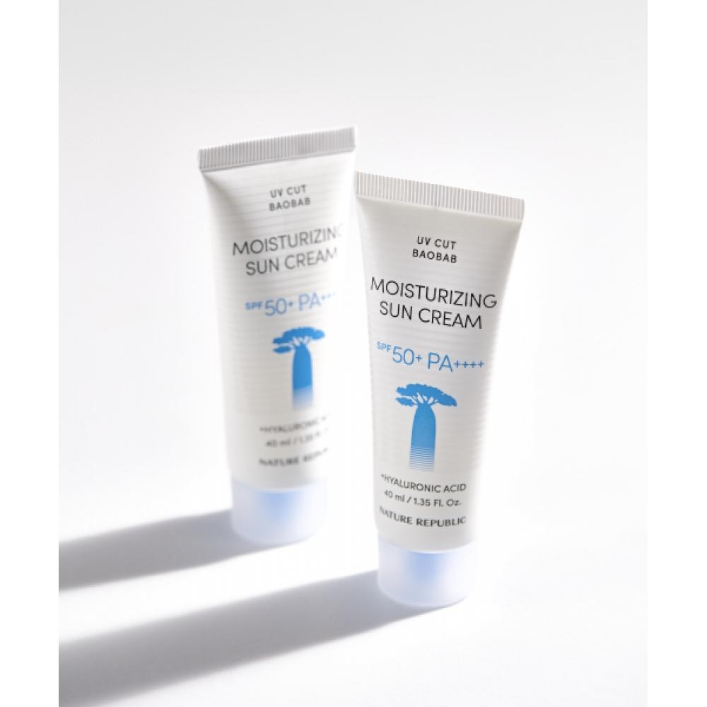 Nature Republic [2 Pack] Uv Cut Baobab Moisture Sun Cream Spf50+ Pa++++