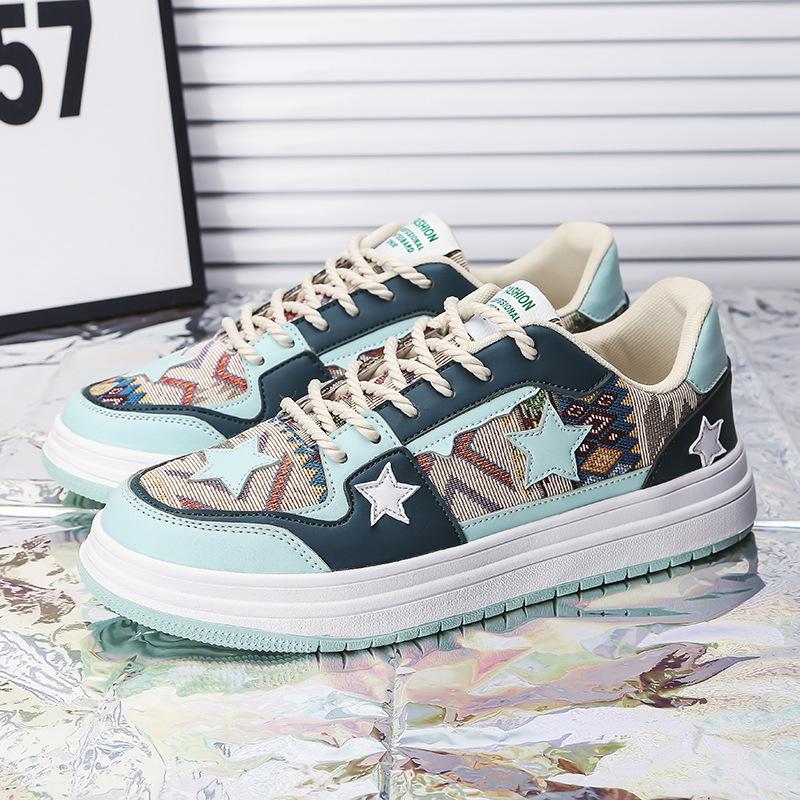 Spring and Autumn Men's Shoes 2025 New Korean Edition Trend Sports and Leisure Board Shoes Fashion Versatile High-value Men's Trend Shoes