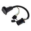 7-way Trailer Harness 4-way Flat Plug Socket Kit For Chevy Silverado 1500 2500