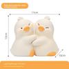 Pair of white duck bookends (net weight 0.4kg)