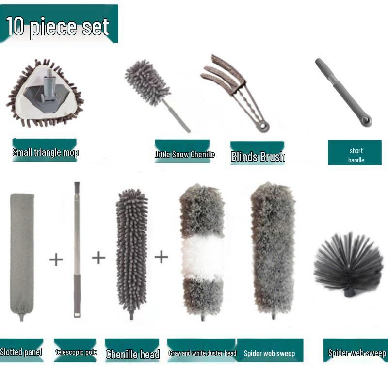 Telescopic Feather Duster for Ceiling and Household Dust Cleaning