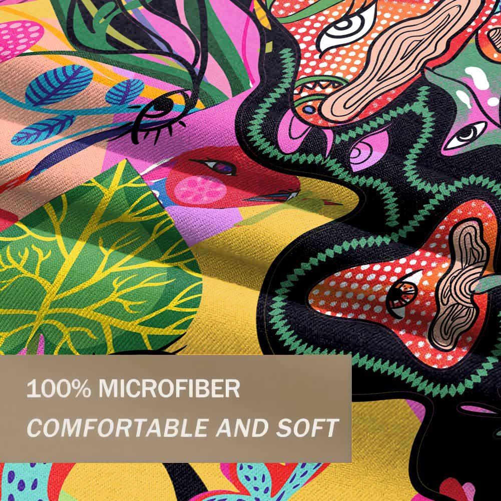 Abstract Gorgeous Graffiti Bedding Three-Piece Quilt Cover