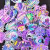 50PCS Transparent PET Laser Witch Stickers Tablet Phone Creative Stickers Notebook Decor Sticker