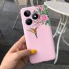 For Realme C53 C51 Cases Shockproof Soft Luxury Silicone TPU Bumper Case For RealmeC51 C 51 C 53 Flower Painting Girly Capa Etui
