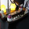 Creative Skull Incense Holder Ghost Incense Stick Tray Resin Boat Decorative Incense Holder for Study Room Bedroom Living Room
