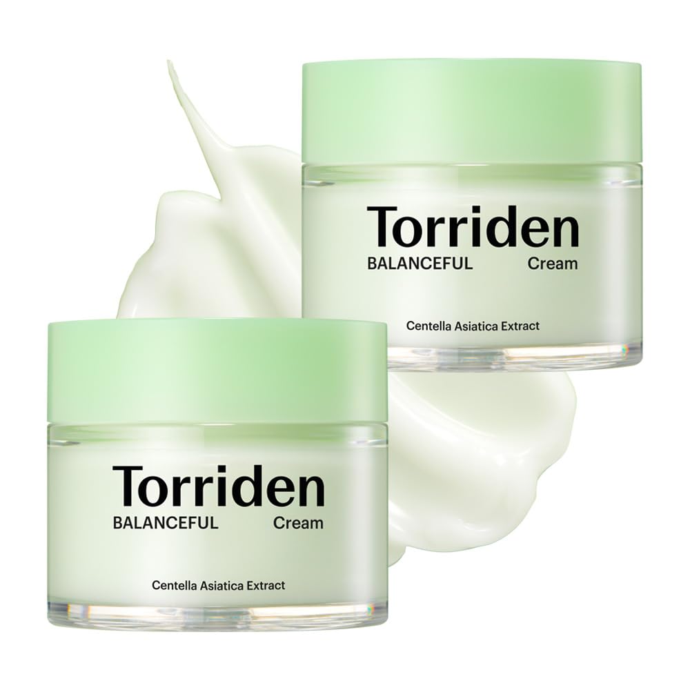 Bulk Torriden Balanceful Cica Cream 80ml of Face Deeply Reaches the Corneal Gel for Sensitive Inner and Oily Korean Skincare Purchase (Set 2)