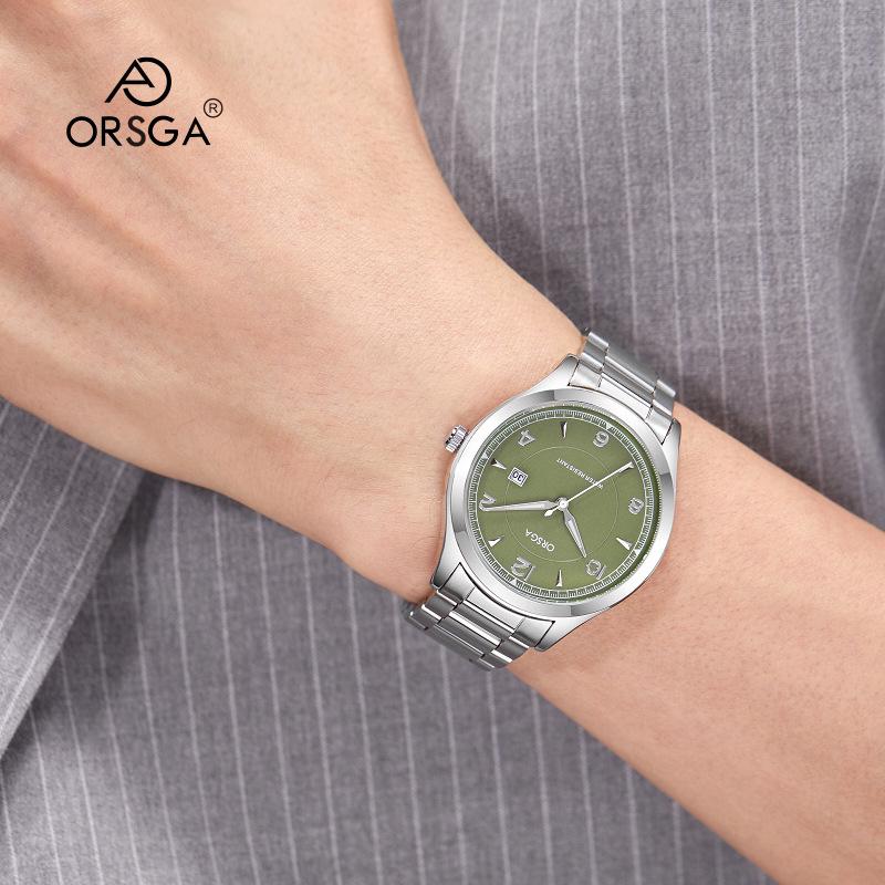 ORSGA Men's Fashion Waterproof Business Quartz Watch with Calendar