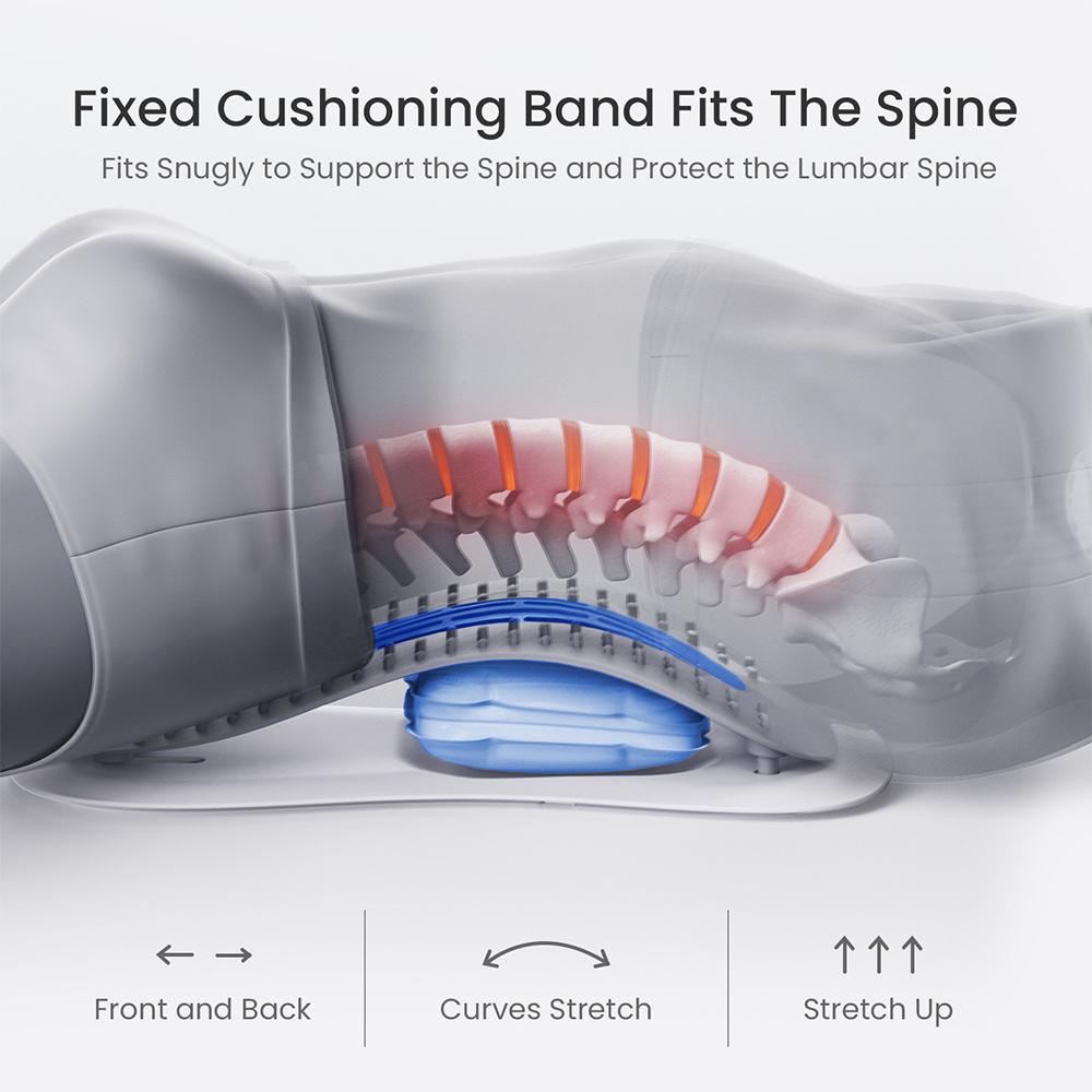 Electric Back Stretcher Adjustable Height Airbag Waist Back Stretching Massager Lumbar Support Traction Masajeador Lumbar Relief