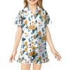 Children's Home Clothes Pajamas Set Short-sleeved Top Shorts Two-piece Set Outer Wear Play Cardigan Clothes