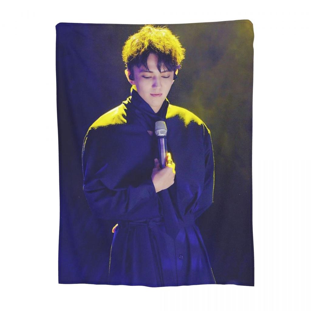 New Arrival Singer Dimash Blankets Soft Warm Flannel Throw Blanket Bedspread for Bed Living room Picnic Travel Home Couch