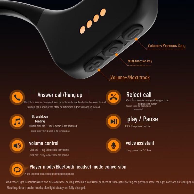 aigo GS06 Bone Conduction Bluetooth Sports Headphones