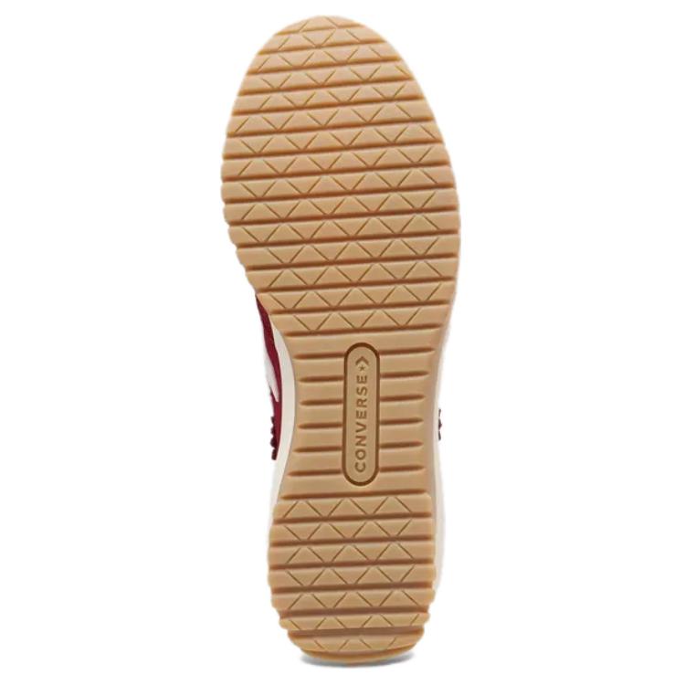 Converse Run Star Trainer Comfortable and Fashionable Shock-absorbing Slip-resistant Low-top Casual Shoes Unisex Red and White