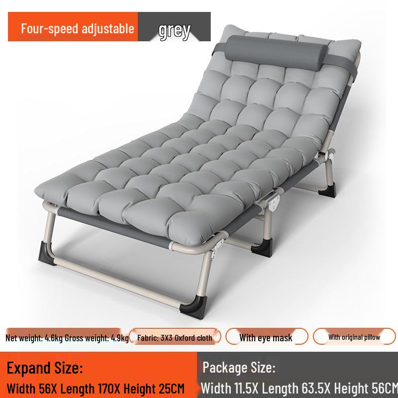 Multipurpose Folding Recliner: Single Bed for Home, Office or Camping