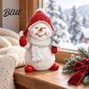 Tiered Tray Decor Christmas Snowman Resin Figurine Festive Tabletop Ornament for Home Living Room Winter Decorations Dining Table Decor Cute Holiday