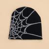 Skull Flame Spider Knit Beanie Men Women Winter Warm Hip Hop Hat