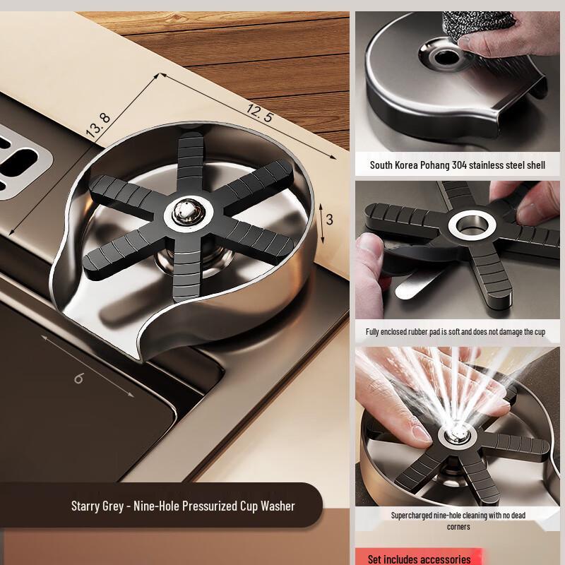 

TLXT Stainless Steel Automatic Glass Rinser