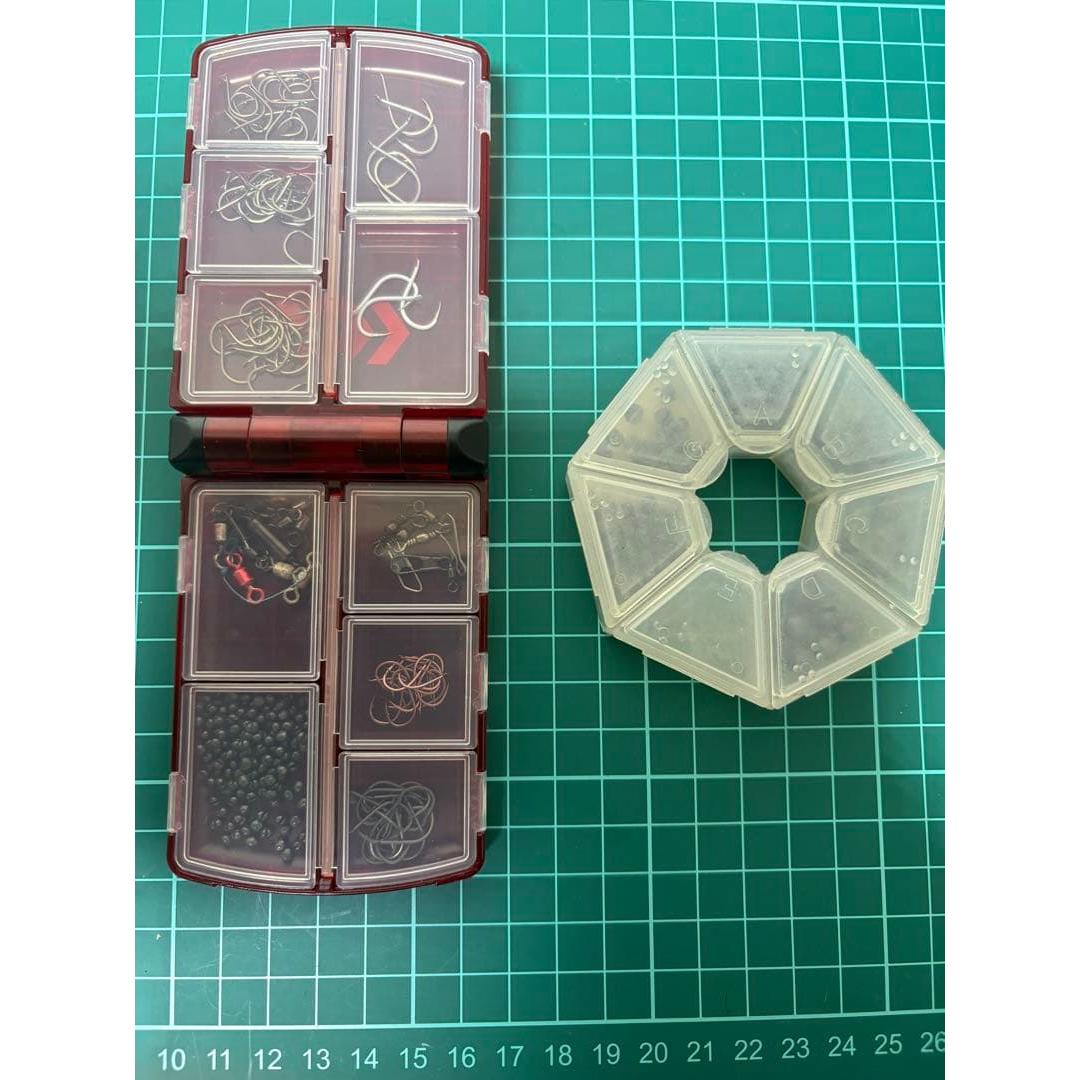 Used DAIWA tackle box contraption set hook swivel weight bulk sale