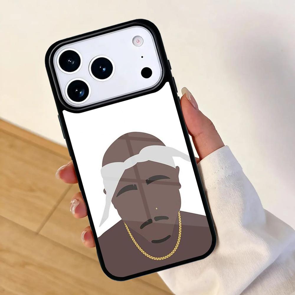 Fashion 2Pac Tupac Shakur Mobile Phone Case for IPhone 17 AIR 16pro Max 15 14 13 12 11 Bumper Cover