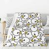 Custom Ultra-Soft Fleece Yellow Colorful Rubber Duck Pattern Throw Blanket Warm Flannel Blankets for Bed Home Couch Quilt