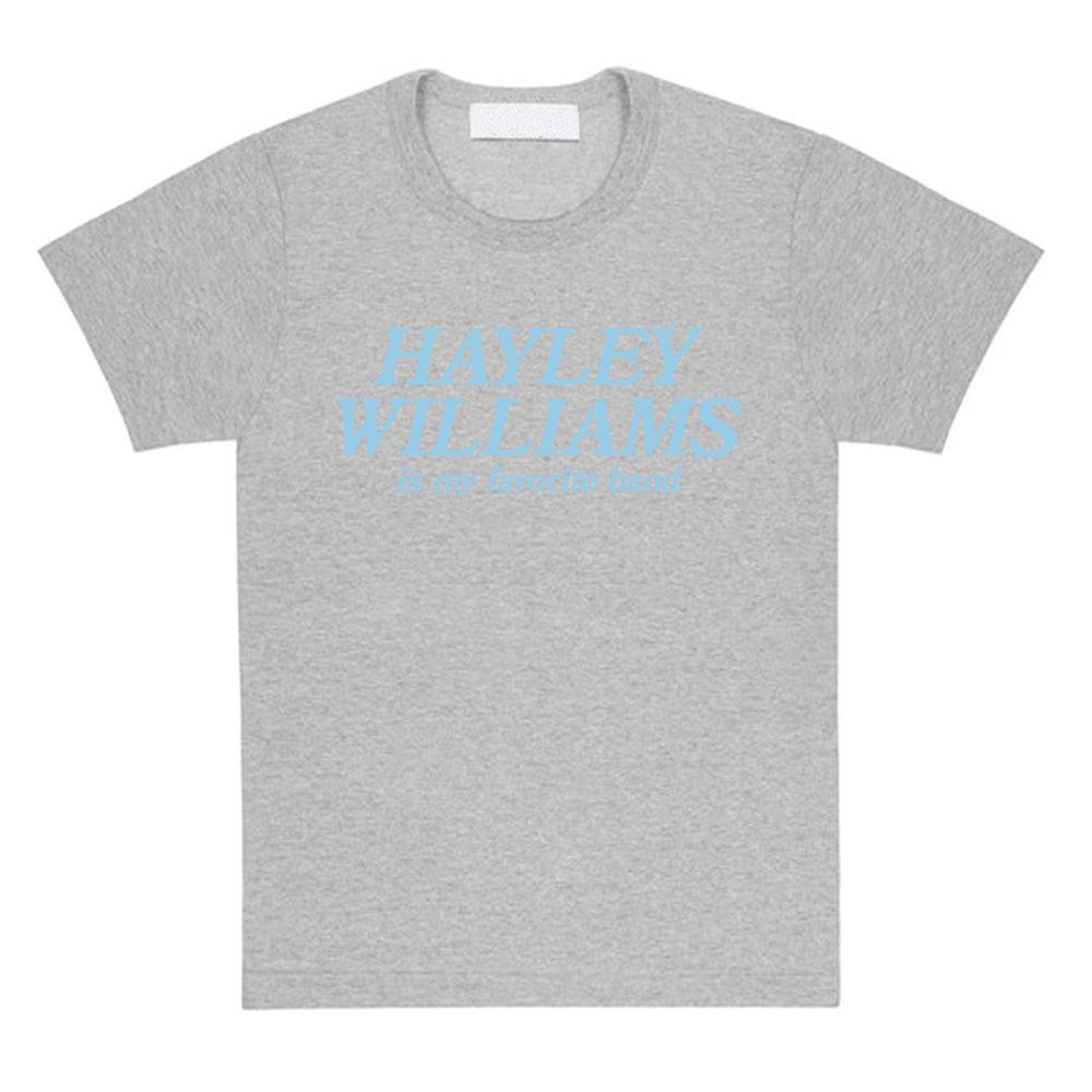 My Favorite Band Tee HAYLEY WILLIAMS Fashion Loose T-shirt Short Sleeve Cotton Tshirts Unisex Streetwear Print Clothing