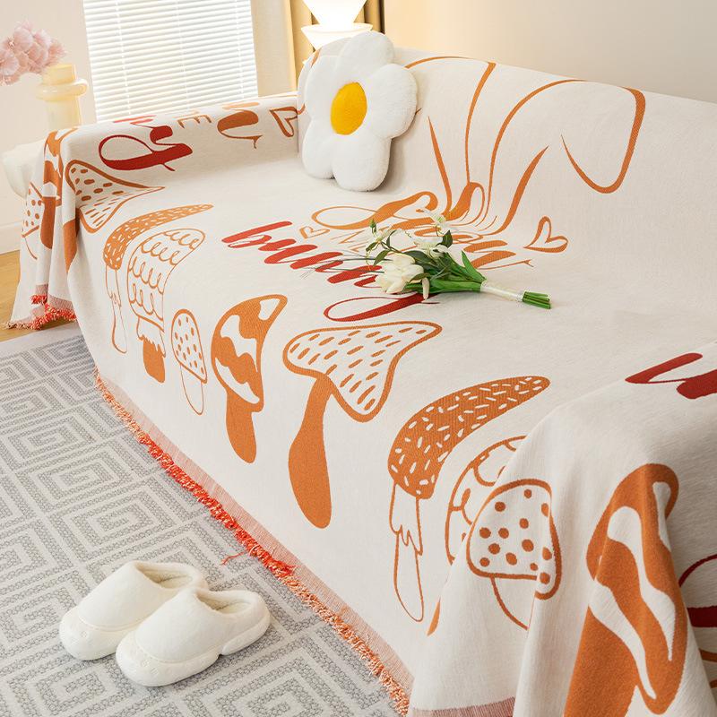 Sofabezug Stoff Rutschfest All-Inclusive Verdickt Sofa Handtuch Vier Jahreszeiten Universell Sitzbezug Überwurf Matte Staubdichte Decke
