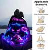 Customiz Name Personality Pokémon Gengar Blanket Soft &Warm Sofa Office Bed Travel Lunch Break Blanket, Gift Suitable All Seasons