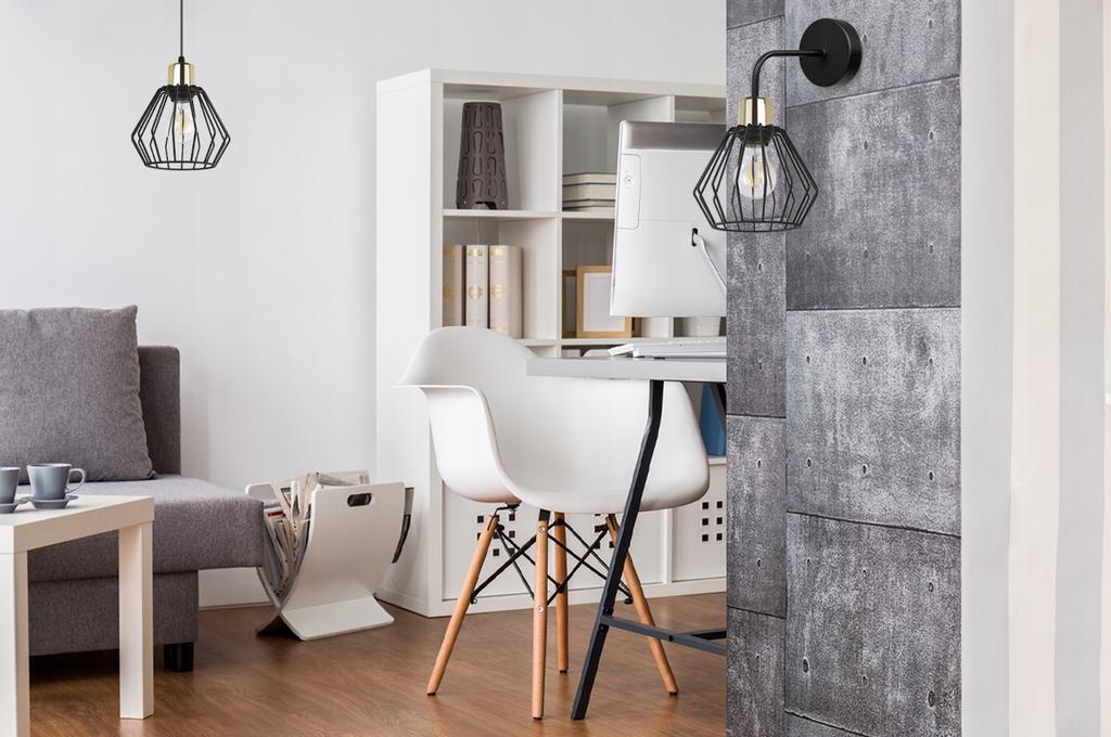 WALL LAMP, SQUARE LAMP, METAL LAMP, WIRE, LED