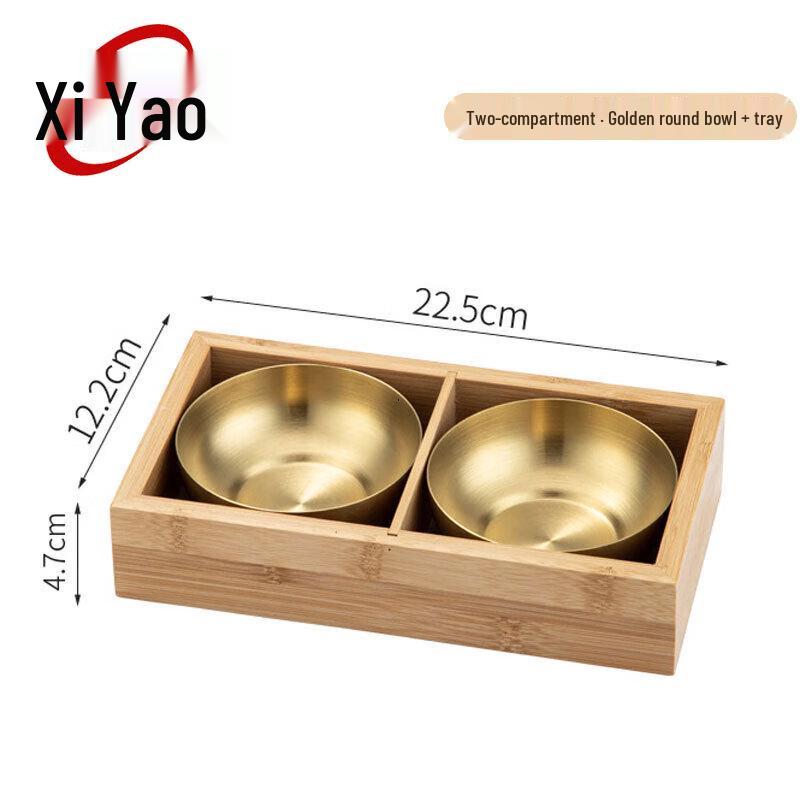 Xiyao Hot Pot Ingredient Prep Tray with 304 Stainless Steel Inserts