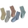 Kids Simple Crew Socks Plain Ankle Socks Breathable Booties Socks Calf Socks