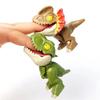 Jurassic Finger Dinosaurier Triceratops Tyrannosaurus Modell Spielzeug für Kinder Kreative Fingerbeißende Dinosaurier Interaktives Spielzeug Junge Geschenk