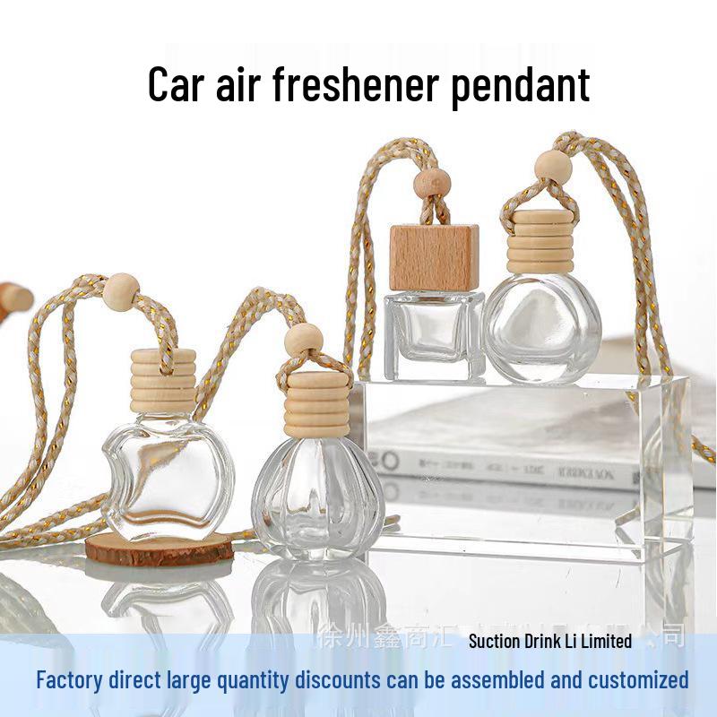 10ml Transparent Glass Car Air Freshener Pendant & Perfume Diffuser Bottle
