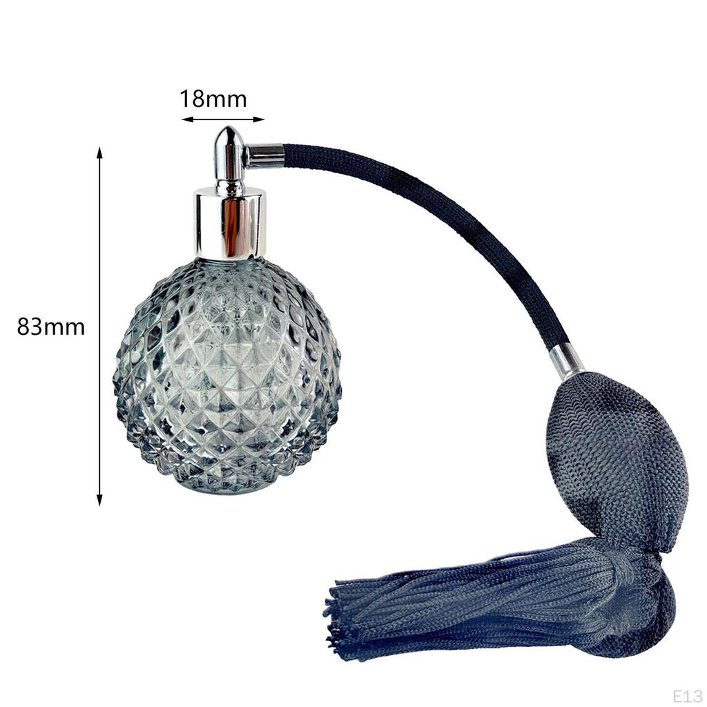 Classic Leakproof Glass Perfume Spray Bottle, Dispenser for Store, Travel,