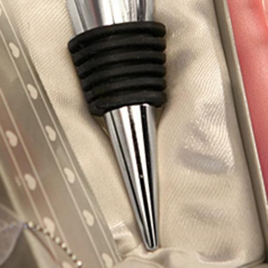 Chromová zátka na láhev Tvar křišťálového srdce Svatební výslužka Nápoj Recepce