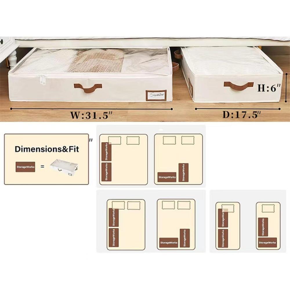 Multifunktionaler sichtbarer Quilt-Organizer, faltbarer Kleider-Organizer für Kleidung